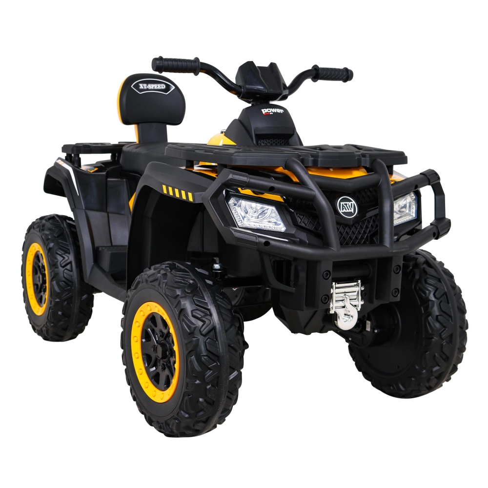 Elektrinis keturratis Quad XT-Speed 4x4, Yellow-Elektromobiliai vaikams, Keturračiai ir bagiai-e-vaikas