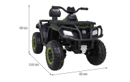 Quad XT-Speed dla dzieci Zielony + Napęd 4x4 + EVA + Wolny Start + Radio MP3 + LED