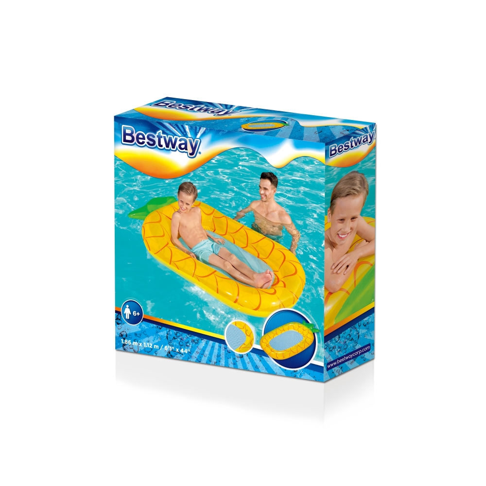 Pripučiamas tinklinis čiužinys BESTWAY Pineapple
