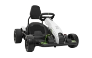 Gokart Fast 3 Drift na akumulator dla dzieci Biały + Funkcja driftu + Silniki 2x150W + Radio LED + Pasy