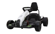 Gokart Fast 3 Drift na akumulator dla dzieci Biały + Funkcja driftu + Silniki 2x150W + Radio LED + Pasy