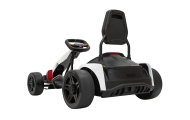 Gokart Fast 3 Drift na akumulator dla dzieci Biały + Funkcja driftu + Silniki 2x150W + Radio LED + Pasy