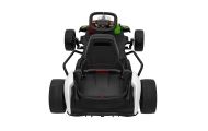 Gokart Fast 3 Drift na akumulator dla dzieci Biały + Funkcja driftu + Silniki 2x150W + Radio LED + Pasy