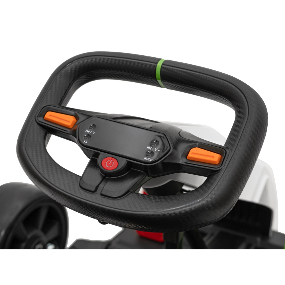 Elektrinis kartingas Fast 3 Drift, White-Elektromobiliai vaikams, Kartingai vaikams-e-vaikas