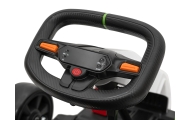 Gokart Fast 3 Drift na akumulator dla dzieci Biały + Funkcja driftu + Silniki 2x150W + Radio LED + Pasy