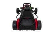 Gokart Fast 3 Drift na akumulator dla dzieci Czerwony + Funkcja driftu + Silniki 2x150W + Radio LED + Pasy