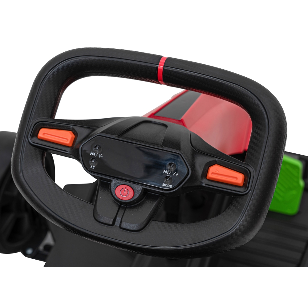 Elektrinis kartingas Fast 3 Drift, Red-Elektromobiliai vaikams, Kartingai vaikams-e-vaikas