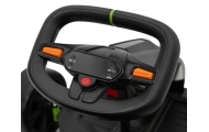 Akumuliatorinis kartingas „Fast 3 Drift“ vaikams, juodos spalvos + Driftavimo funkcija + 2x150 W varikliai + LED apšvietimas + S
