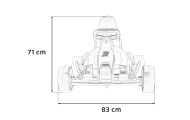 Gokart Fast 3 Drift na akumulator dla dzieci Czarny + Funkcja driftu + Silniki 2x150W + Radio LED + Pasy