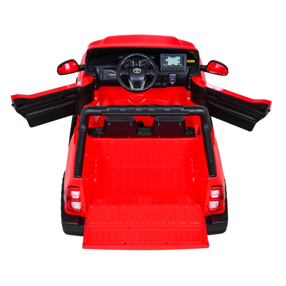 Elektromobilis Toyota Hilux 4x4, Red-Elektromobiliai vaikams, Visureigiai-e-vaikas