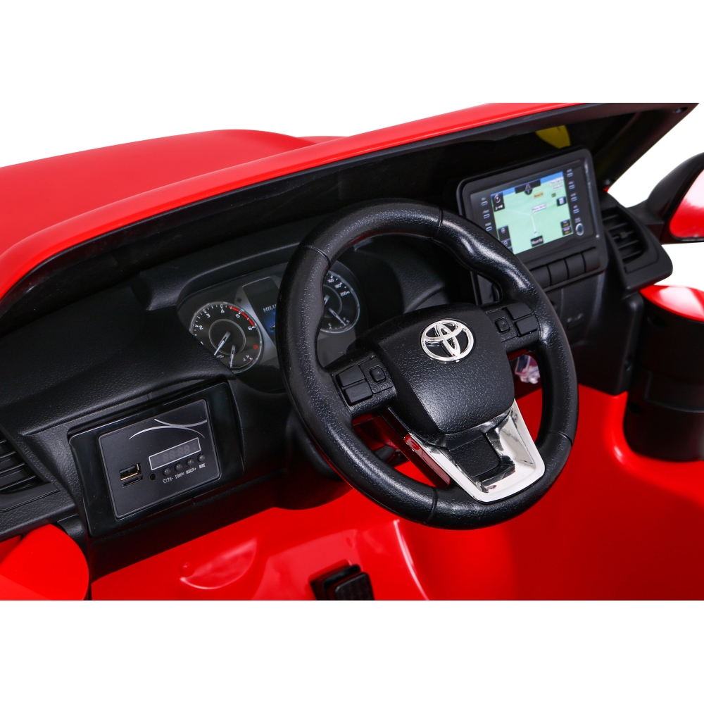 Elektromobilis Toyota Hilux 4x4, Red-Elektromobiliai vaikams, Visureigiai-e-vaikas
