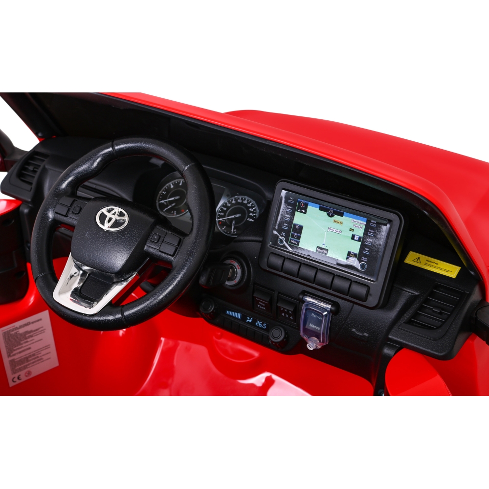 Elektromobilis Toyota Hilux 4x4, Red-Elektromobiliai vaikams, Visureigiai-e-vaikas