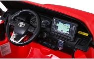 Toyota Hilux na akumulator dla dzieci Czerwony + Napęd 4x4 + Pilot + 2 bagażniki + Radio MP3 + LED
