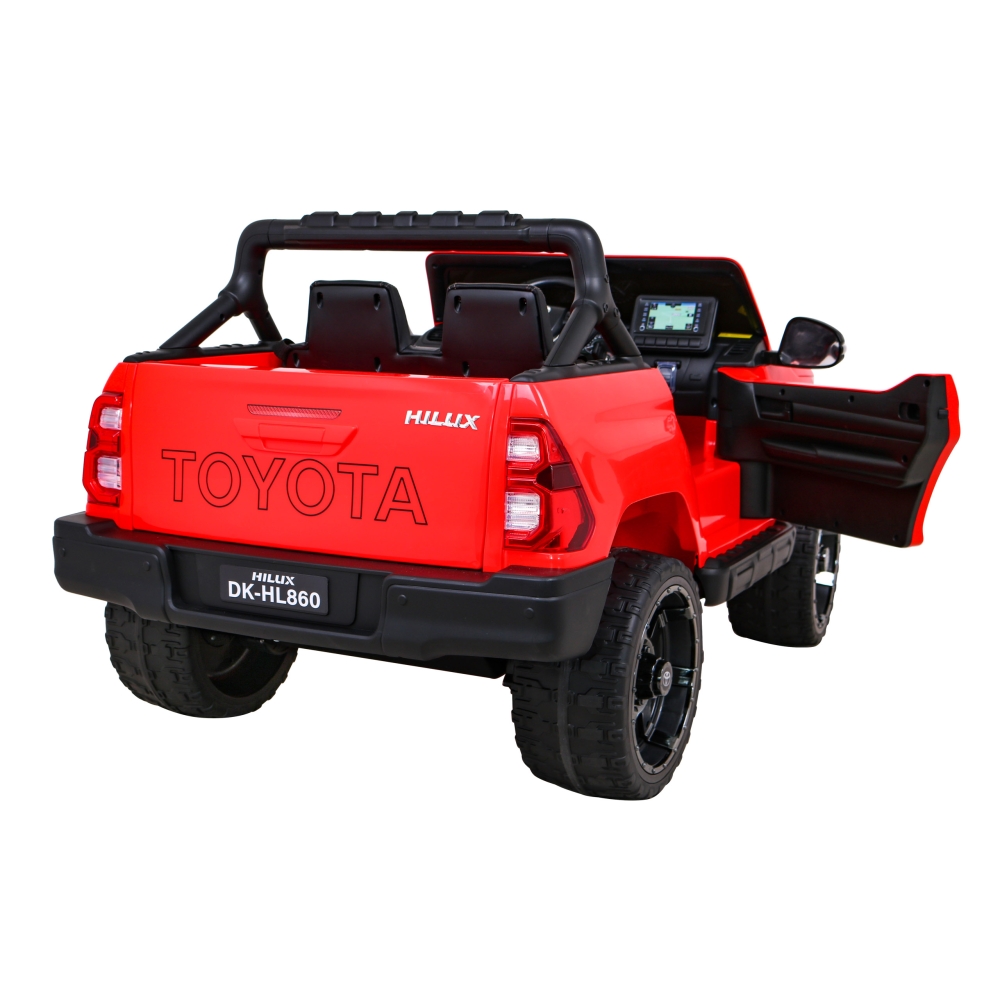 Elektromobilis Toyota Hilux 4x4, Red-Elektromobiliai vaikams, Visureigiai-e-vaikas
