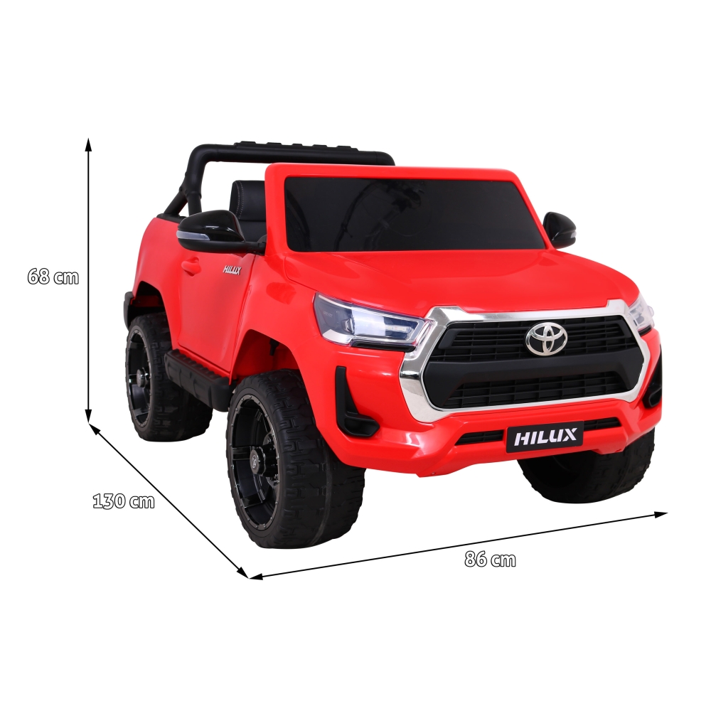Elektromobilis Toyota Hilux 4x4, Red-Elektromobiliai vaikams, Visureigiai-e-vaikas
