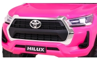Toyota Hilux na akumulator dla dzieci Różowy + Napęd 4x4 + Pilot + 2 bagażniki + Radio MP3 + LED