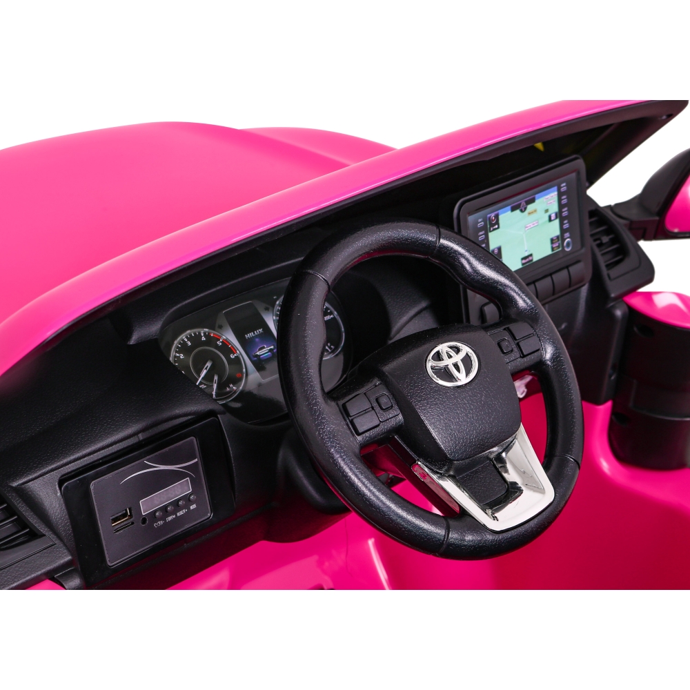 Elektromobilis Toyota Hilux 4x4, Pink-Elektromobiliai vaikams, Visureigiai-e-vaikas