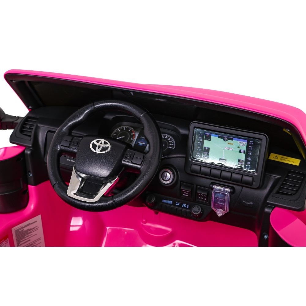 Elektromobilis Toyota Hilux 4x4, Pink-Elektromobiliai vaikams, Visureigiai-e-vaikas