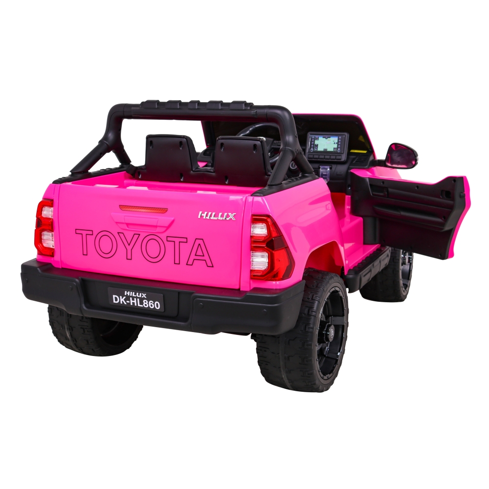 Elektromobilis Toyota Hilux 4x4, Pink-Elektromobiliai vaikams, Visureigiai-e-vaikas