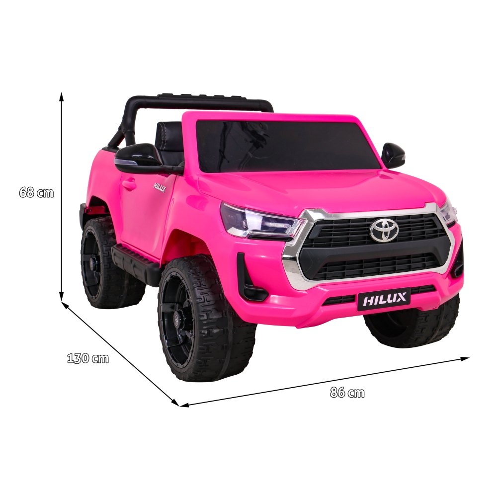 Elektromobilis Toyota Hilux 4x4, Pink-Elektromobiliai vaikams, Visureigiai-e-vaikas