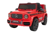 Mercedes AMG G63 dla dzieci Czerwony + Pilot + MP3 LED + Wolny Start + EVA + Pasy