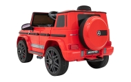Mercedes AMG G63 dla dzieci Czerwony + Pilot + MP3 LED + Wolny Start + EVA + Pasy