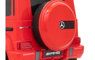 Mercedes AMG G63 dla dzieci Czerwony + Pilot + MP3 LED + Wolny Start + EVA + Pasy