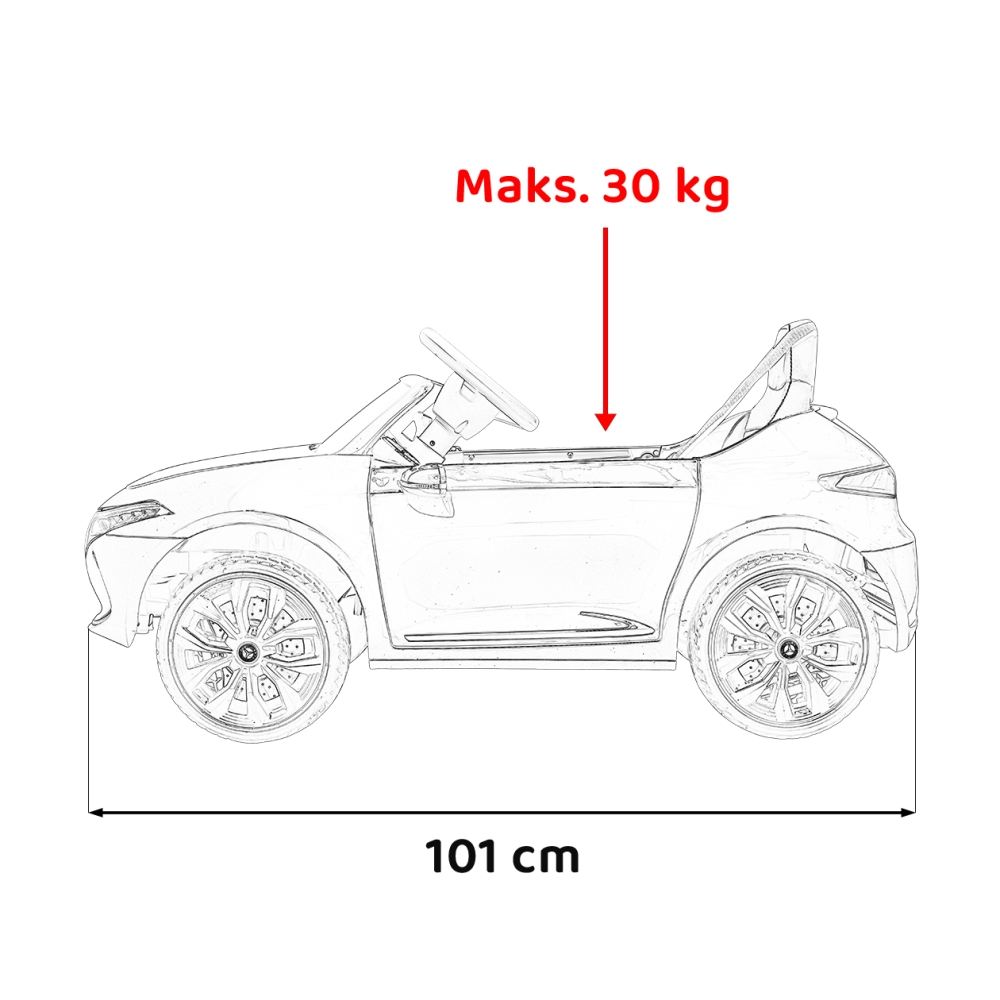 Elektromobilis Mercedes Benz AMG EQA, juodas-Elektromobiliai vaikams, Mašinos-e-vaikas