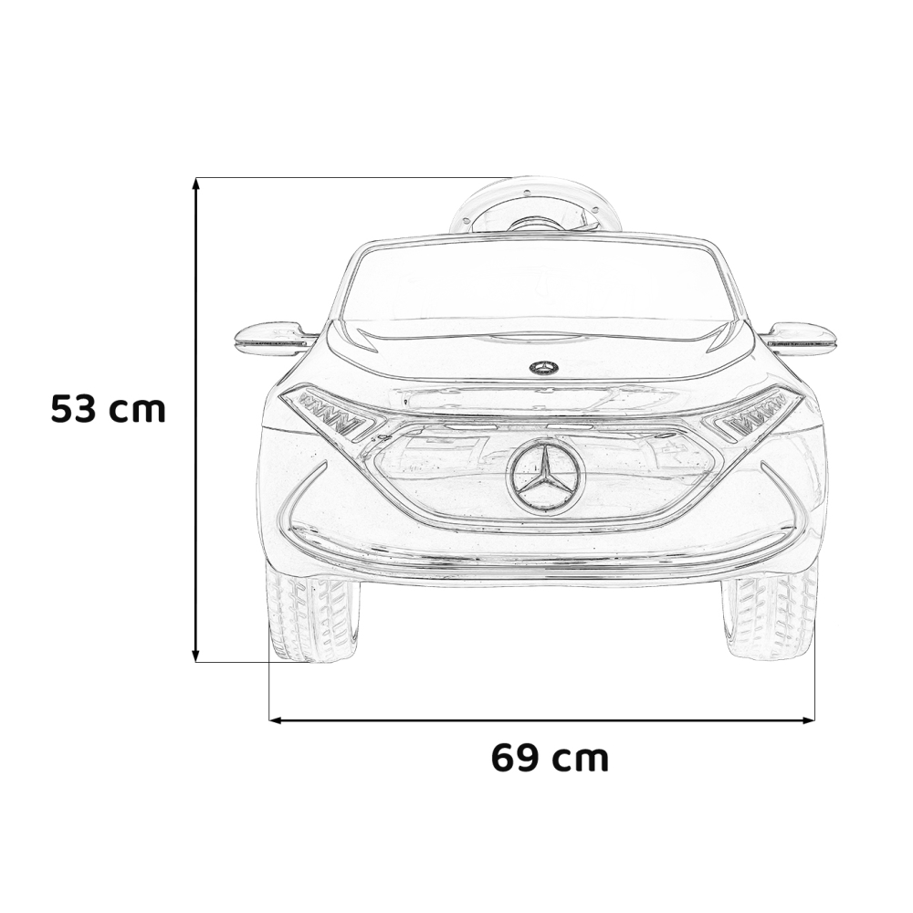 Elektromobilis Mercedes Benz AMG EQA, juodas-Elektromobiliai vaikams, Mašinos-e-vaikas