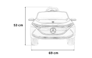 Mercedes Benz AMG EQA dla dzieci Czarny + Pilot + 5-punktowe pasy + EVA + Wyświetlacz MP3 + LED