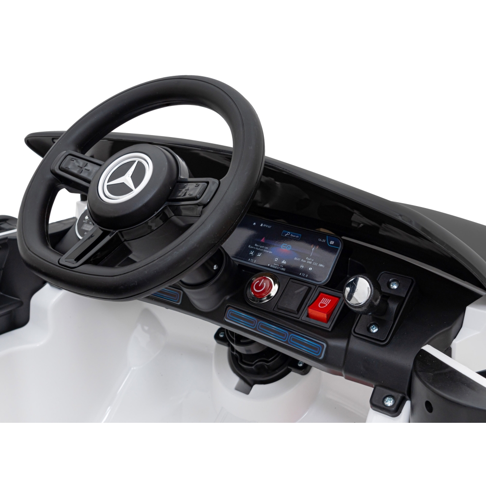 Elektromobilis Mercedes Benz AMG EQA, baltas-Elektromobiliai vaikams, Mašinos-e-vaikas