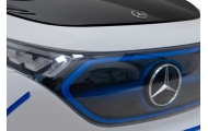 Mercedes Benz AMG EQA dla dzieci Biały + Pilot + 5-punktowe pasy + EVA + Wyświetlacz MP3 + LED