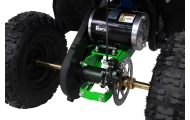 Quad HIPERFECT na akumulator Zielony 35km/h + Silnik bezszczotkowy 1000W + Koła pompowane + Regulacja siedzenia