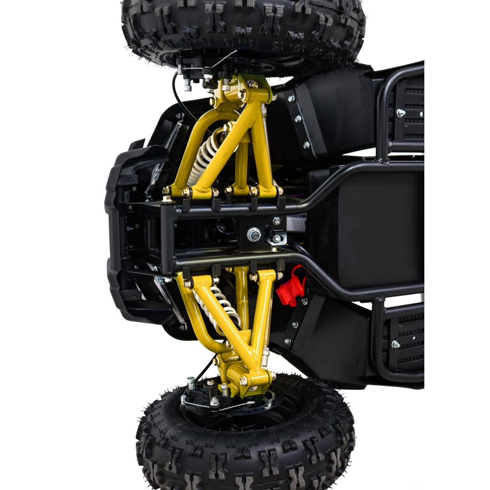 Quad HIPERFECT na akumulator Żółty 35km/h + Silnik bezszczotkowy 1000W + Koła pompowane + Regulacja siedzenia