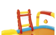 Dmuchany Plac zabaw Małych Mistrzów 435x213x117 BESTWAY + Zjeżdżalnia + Kręgle + Koszykówka