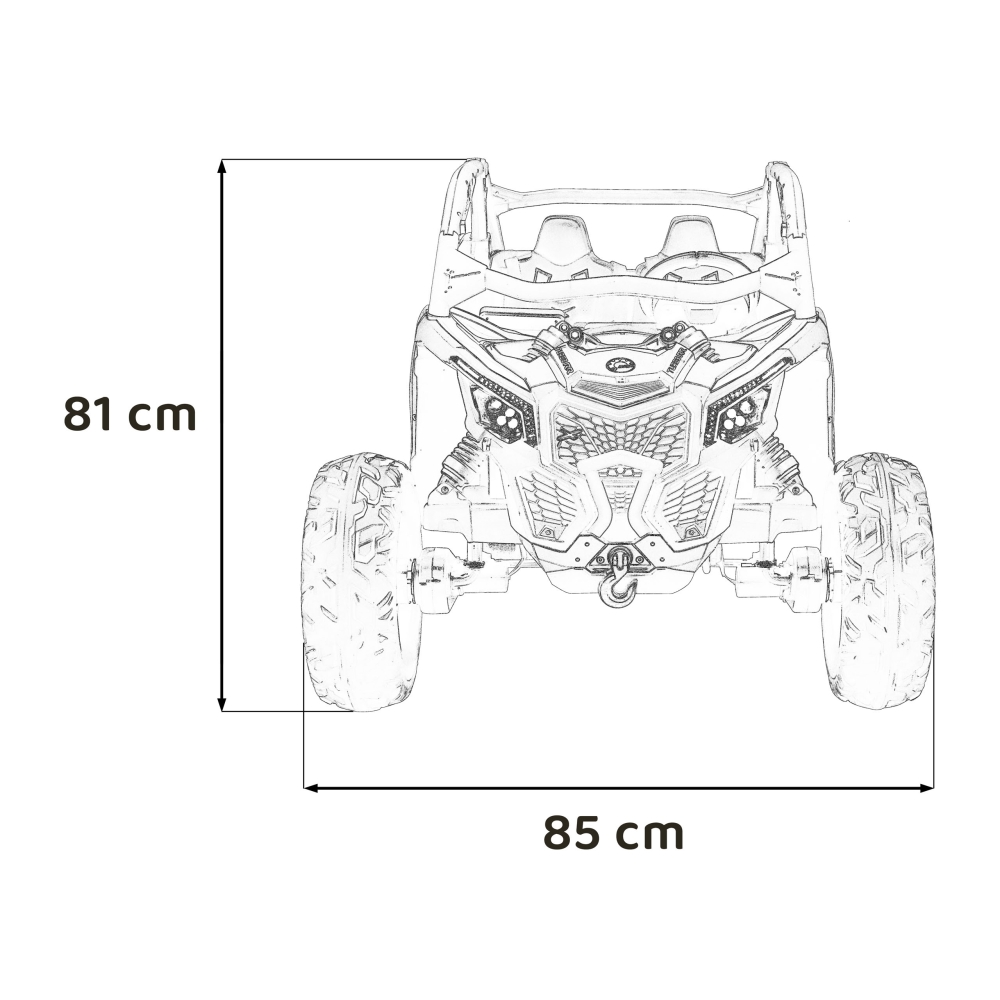 Elektrinis Buggy Maverick Turbo RR, Blue-Elektromobiliai vaikams, Keturračiai ir bagiai-e-vaikas