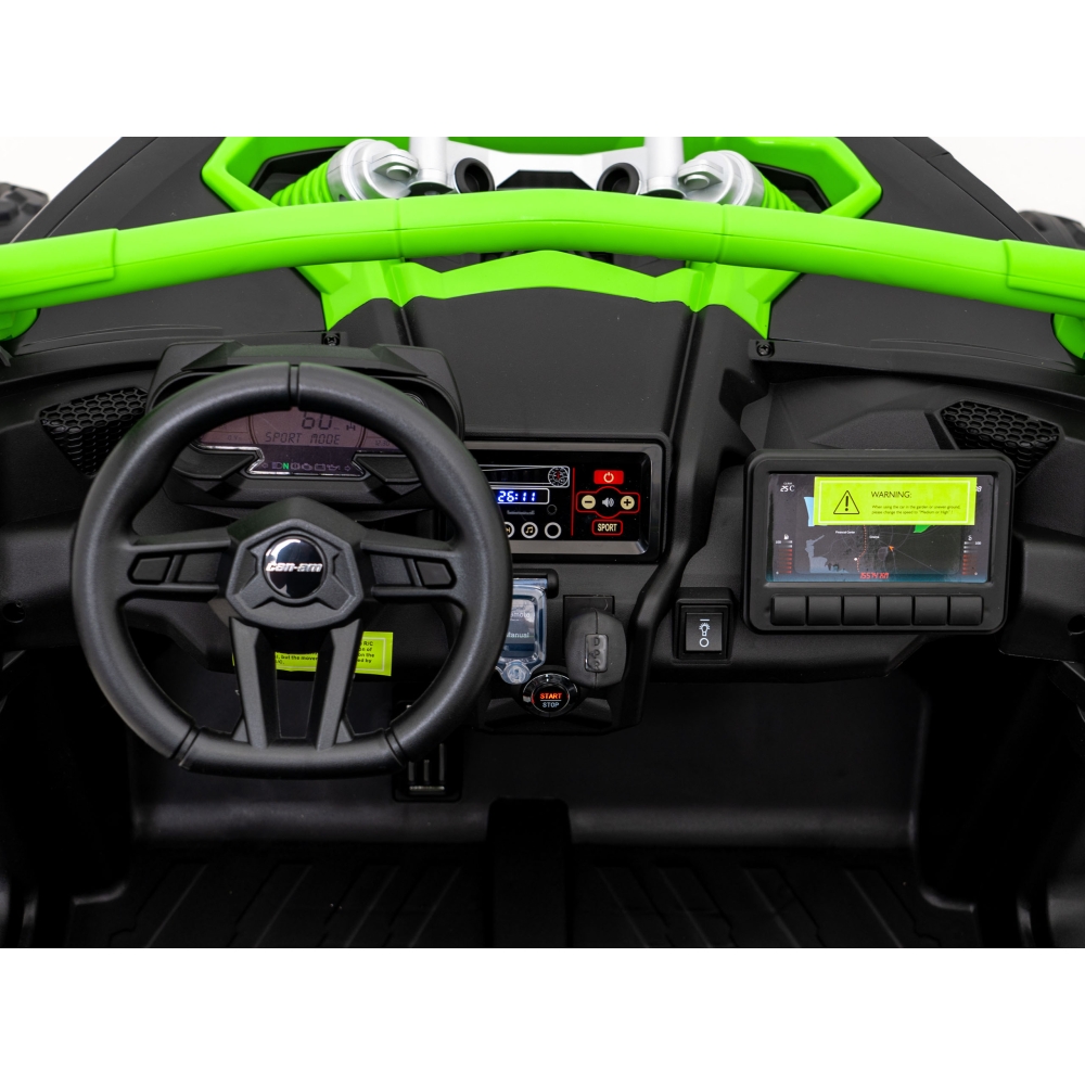 Elektrinis Buggy Maverick Turbo RR, Green-Elektromobiliai vaikams, Keturračiai ir bagiai-e-vaikas