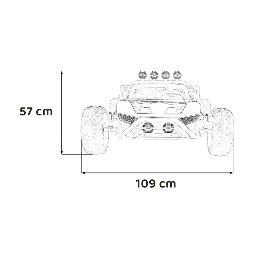 Elektrinis Buggy Racing 5, Black-Elektromobiliai vaikams, Keturračiai ir bagiai-e-vaikas