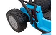 Auto Buggy Racing 5 na akumulator dla dzieci Niebieski + Silniki 2x200W + Pilot + Audio LED + Wolny Start