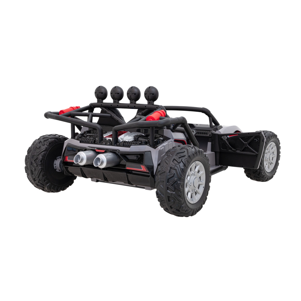 Elektrinis Buggy Racing 5, Grey-Elektromobiliai vaikams, Keturračiai ir bagiai-e-vaikas