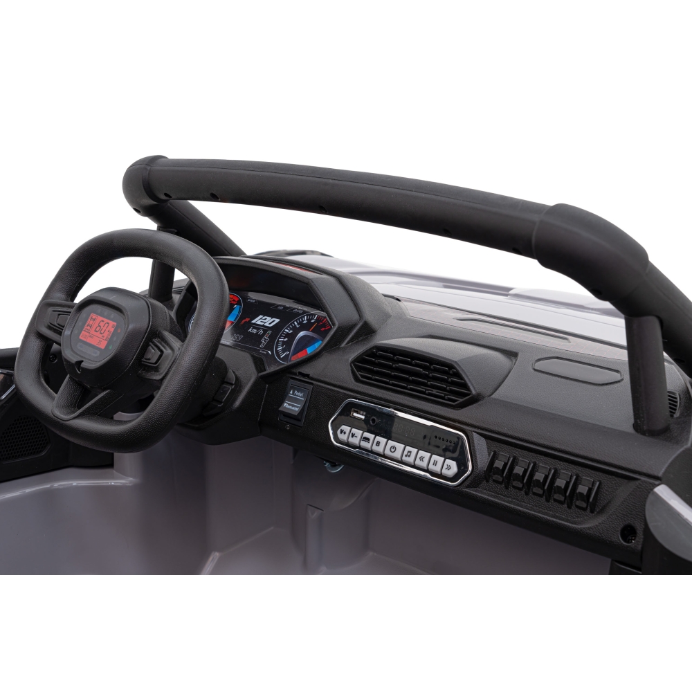 Elektrinis Buggy Racing 5, Grey-Elektromobiliai vaikams, Keturračiai ir bagiai-e-vaikas
