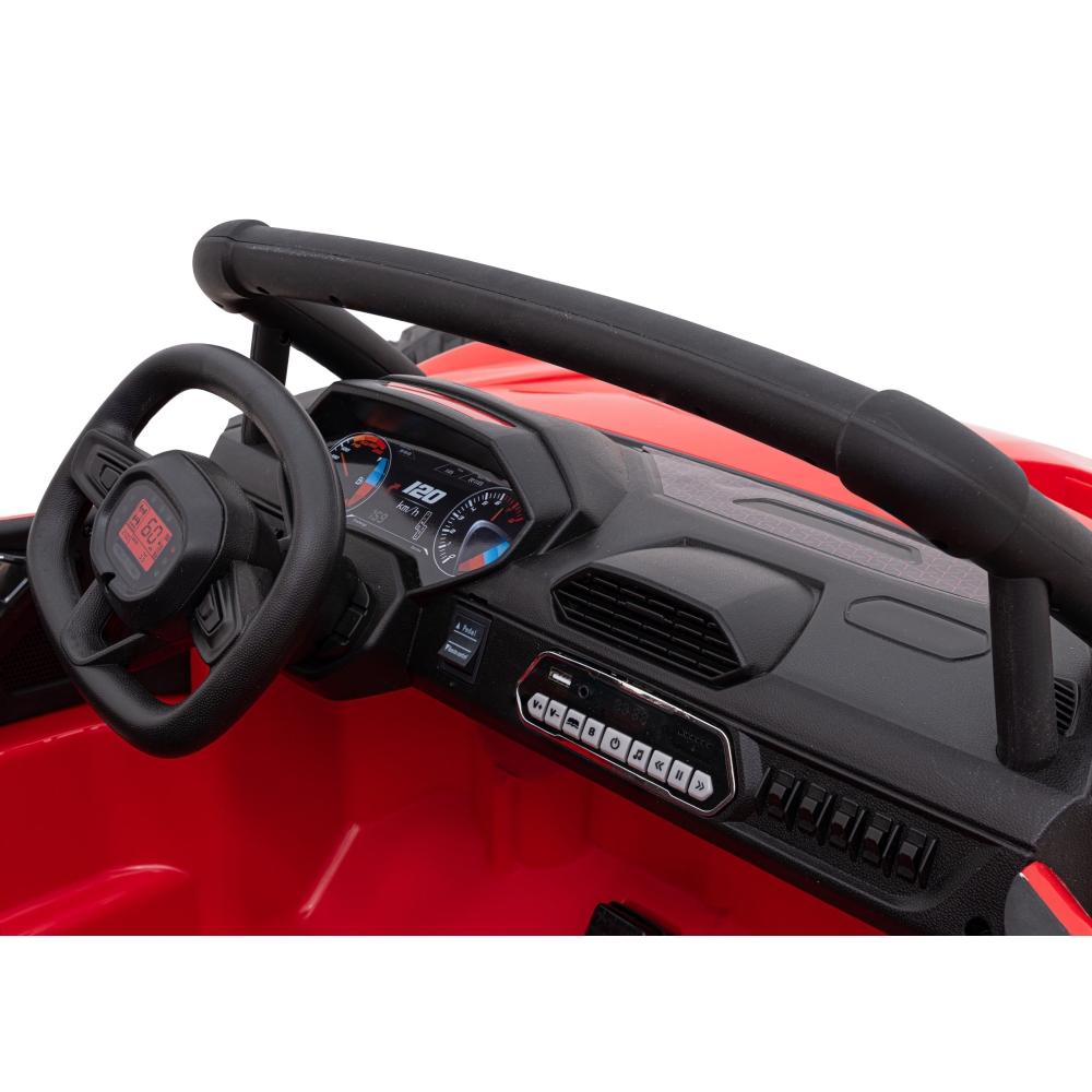 Auto Buggy Racing 5 na akumulator dla dzieci Czerwony + Silniki 2x200W + Pilot + Audio LED + Wolny Start