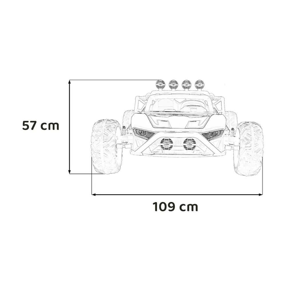 Elektrinis Buggy Racing 5, Red-Elektromobiliai vaikams, Keturračiai ir bagiai-e-vaikas
