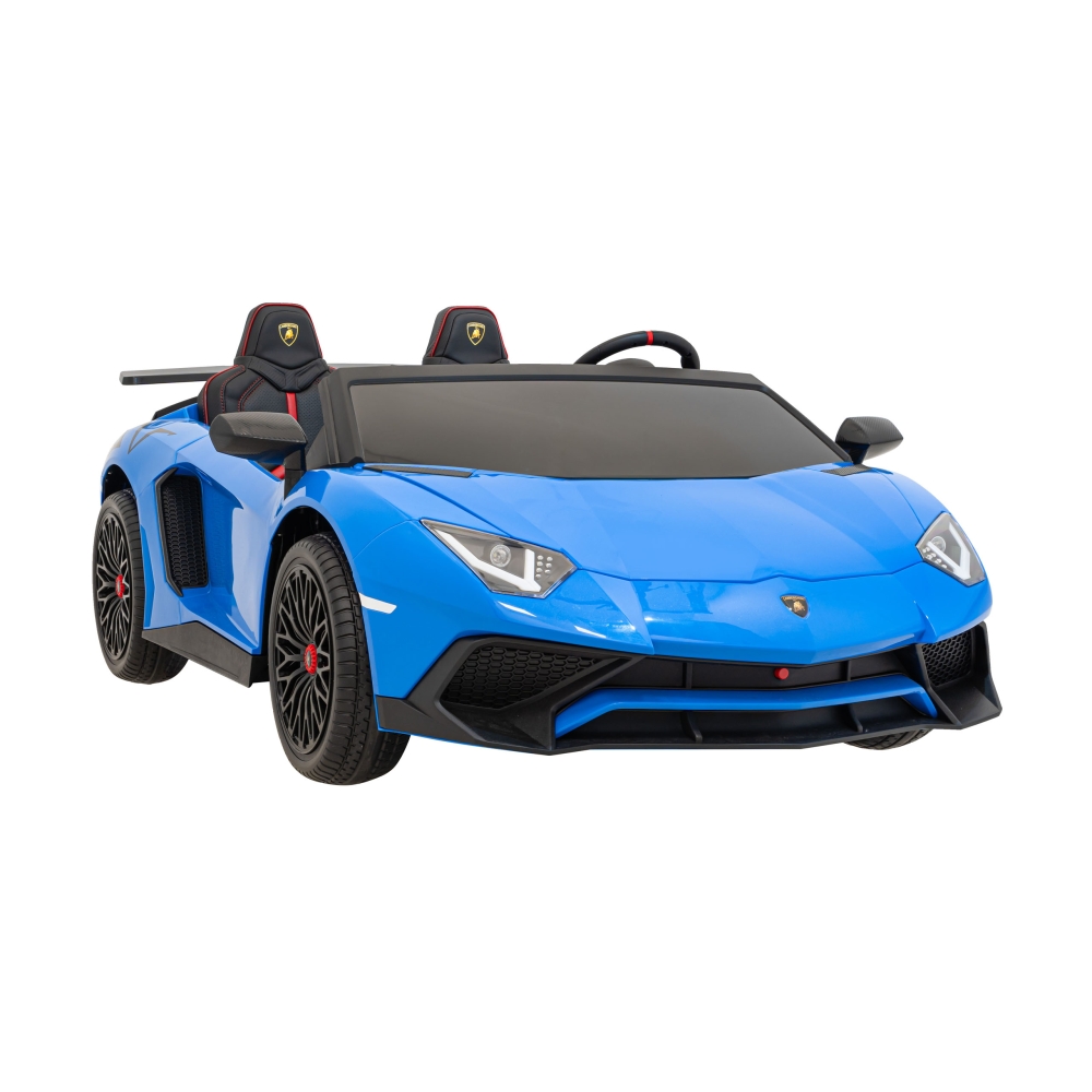 Dvivietis elektromobilis Lamborghini Aventador SV, Blue-Elektromobiliai vaikams, Mašinos-e-vaikas