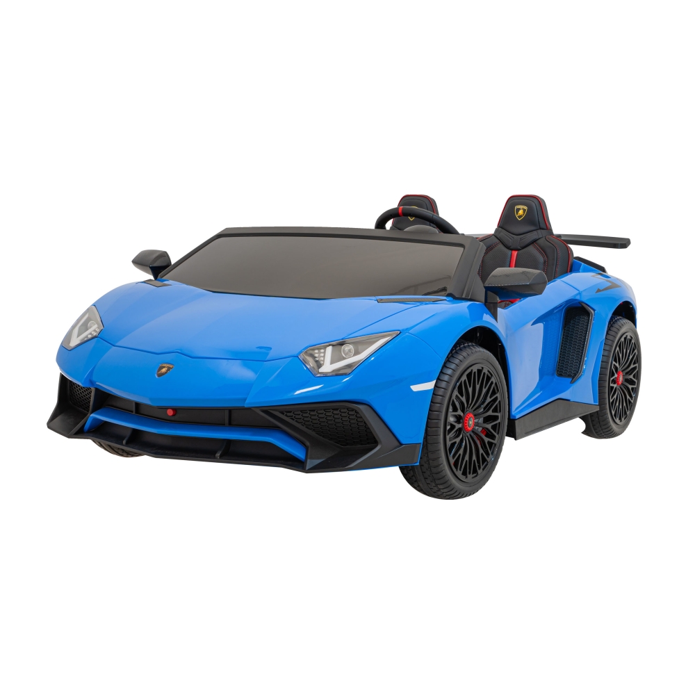 Dvivietis elektromobilis Lamborghini Aventador SV, Blue-Elektromobiliai vaikams, Mašinos-e-vaikas
