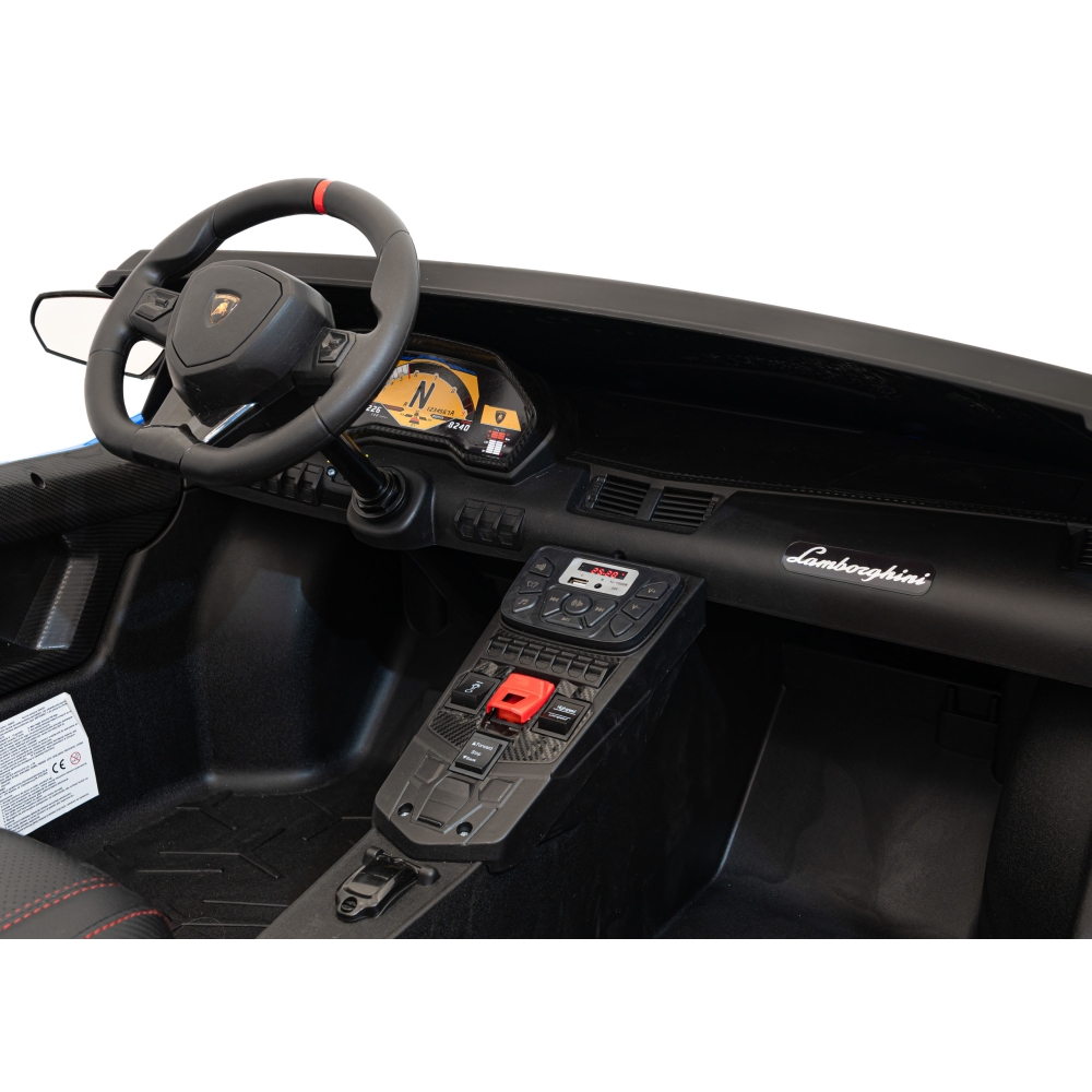 Dvivietis elektromobilis Lamborghini Aventador SV, Blue-Elektromobiliai vaikams, Mašinos-e-vaikas