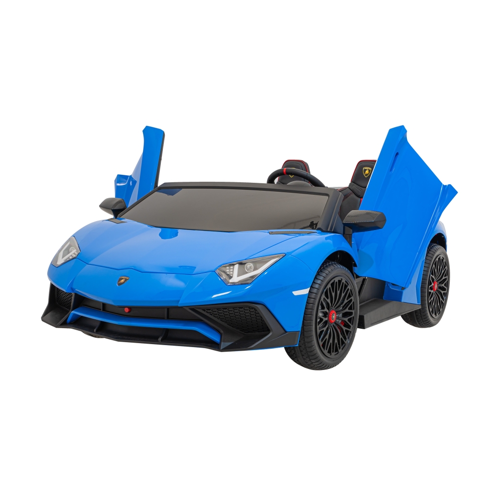 Dvivietis elektromobilis Lamborghini Aventador SV, Blue-Elektromobiliai vaikams, Mašinos-e-vaikas