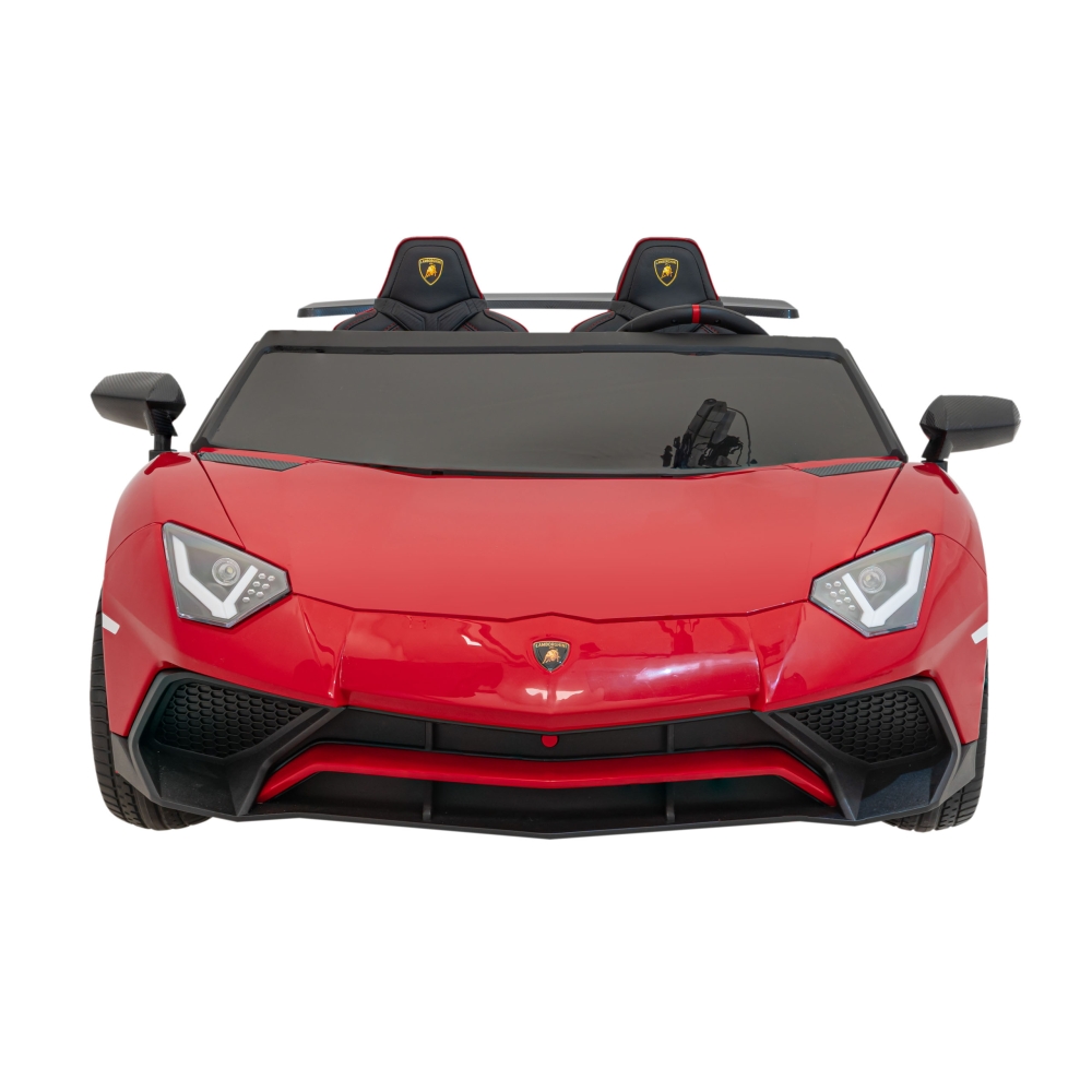 Dvivietis elektromobilis Lamborghini Aventador SV, Red-Elektromobiliai vaikams, Mašinos-e-vaikas