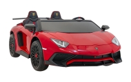 Dvivietis elektromobilis Lamborghini Aventador SV, Red-Elektromobiliai vaikams, Mašinos-e-vaikas
