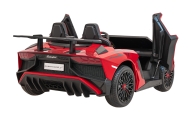 Dvivietis elektromobilis Lamborghini Aventador SV, Red-Elektromobiliai vaikams, Mašinos-e-vaikas